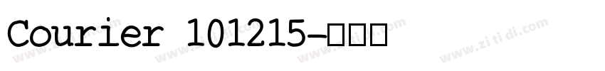 Courier 101215字体转换